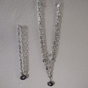 Star Inspired Necklace, Bracelet and Earrings